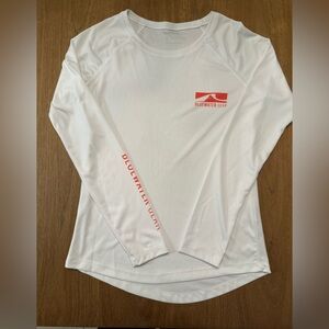 Women's White Performance Fishing Shirt Long Sleeve Top